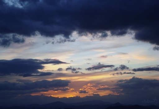 Mountains and sky